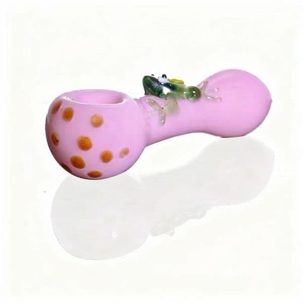 2026 New New 3.7 Colorful Frog Water Gourd Shape Glass Pipe Handmade Tobacco Pipes For Dry Smoking Mini Bubbler Free Shipping