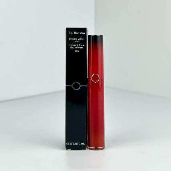 Top Quality New Designer Lip Gloss Black Head Lip Maestro Intense Velvet Color Woman Lip Beauty Makeup Liquid Lipstick Long-Lasting Red Tube