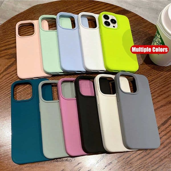 original Liquid Silicone Shockproof Case For iPhone 15 14 12 11 13 Pro Max Soft Cute Back Cover For 14 15 Plus Accessories H260330