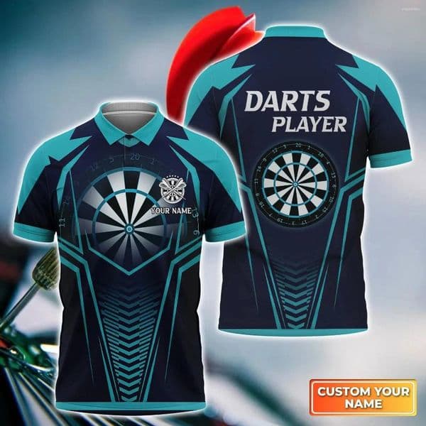 Men's Polos Polo Shirt Personalized Name Dart Printed Top Summer Unisex Short Sleeve Shirts Support Club Customization