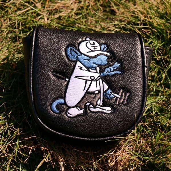 2026 New High Value Golf Putter Cover Cute outdoor Cartoon Embroidery Pattern Easy To Clean PU Material Magnetic Closure 26Y0330 Free Shipping