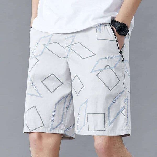 Big Men's Summer Cotton Knee Pants Golf Plaid Fashion Zipper Pocket Y2K Swim Beach Relaxed Fit Jogger Shorts S260328