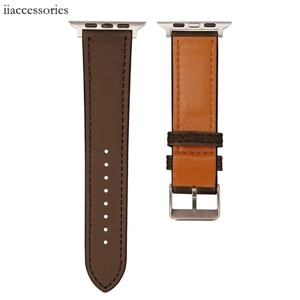 Watch band Brown Leather Bands Straps 46mm 49mm 42mm 44mm 45mm Men Women Soft Vintage Designer PU Leathers Replacement