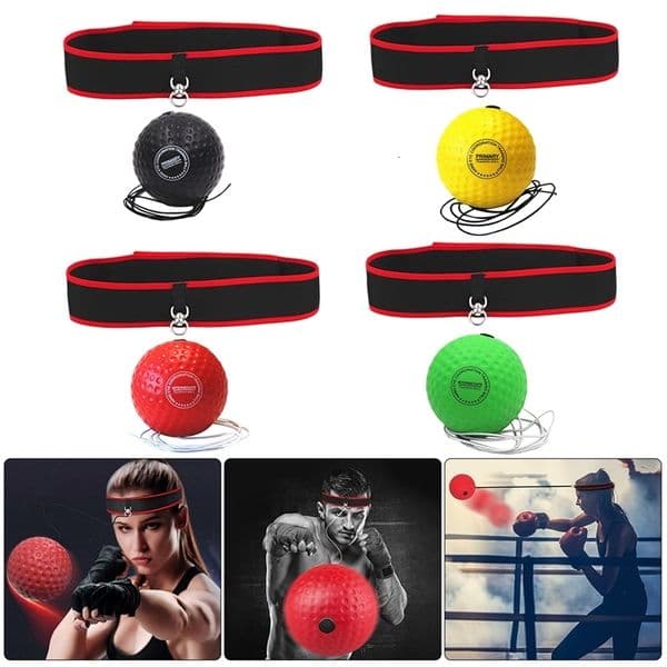 Boxing Training Ball MMA Gear Improve Speed with Adjustable Headband Kids Equipment Great for Reflex Accuracy y260228