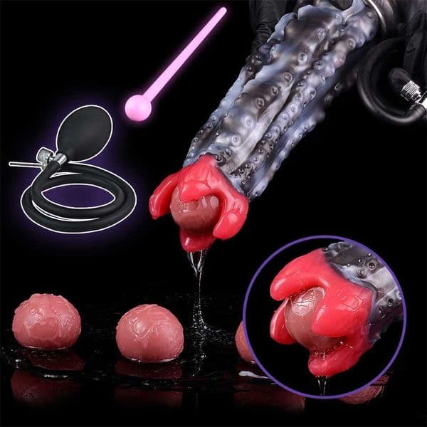 SMMQ Alien Octopus Tentacle Ovipositor Inflatable Manual Anal Plug Vagina Laying Egg Dildo Adult Game Sex Toys For Men Women
