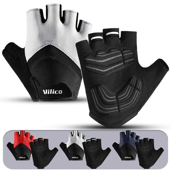 Breathable Short Finger Cycling Gloves Thickened Palm Pad Shock-Absorbing And Anti Slip Outdoor Sports Gloves H260331