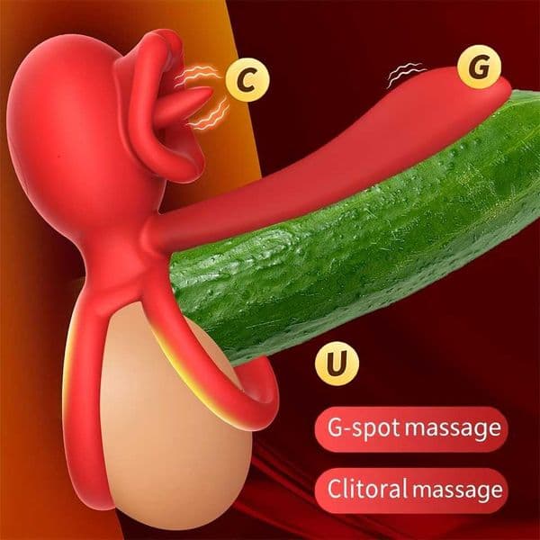 Cock Ring Penis Sleeve Tongue Clit Stimulator Rose Clitoral Vibrators Anal Plug Prostate Massager Sex Toys for Men Women