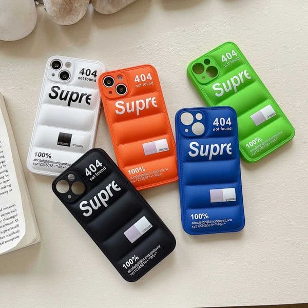 Fashion Down Jacket Puffer Case for 17 Pro Max 16 15 14 Plus 13 12 11 XR Original Lovely Silicone i Phone Cover Etui S26331
