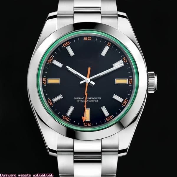 Mens Watch Automatic Mechanical Sapphire Crystal Stainless Steel Waterproof sweep Movement Watches Male Wristwatch8215