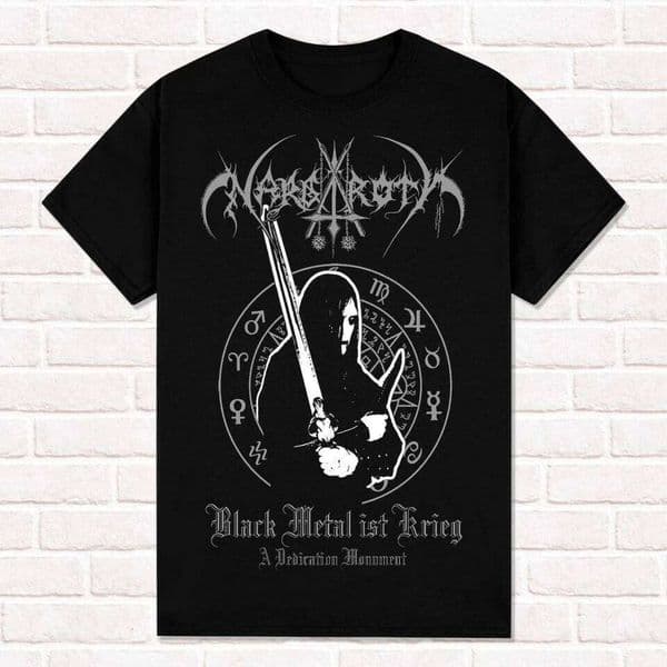 Nargaroth T-Shirt Ist Krieg 2001 Black Metal Metalheads Style Summer Cotton Mens Women Top Tee Streetwear Casual Y2k 26H0331