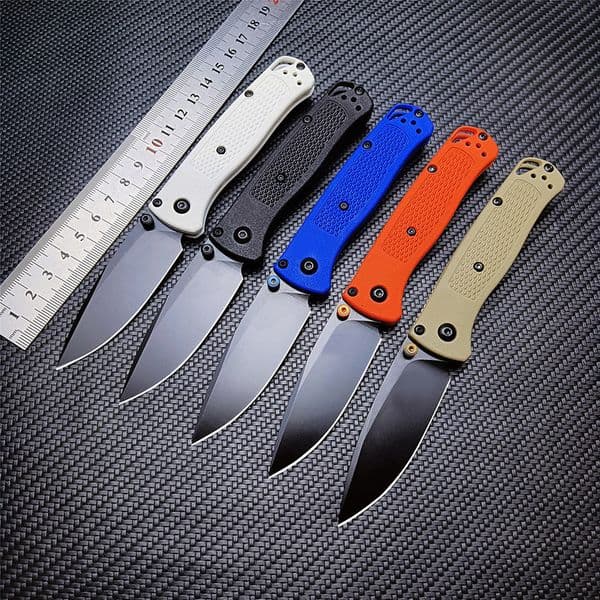 Small Mini 533 Series Outdoor Folding Pocket Knife Stainless knife Steel Blade Nylon Fiber Handle Portable Camping EDC Tool for Hiking