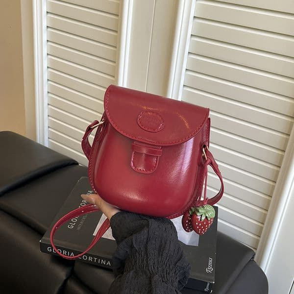 High-End Niche for Women, Autumn/Winter 2025 New Vintage Single Shoulder Crossbody Bag, Popular Ins Mini Saddle Bag