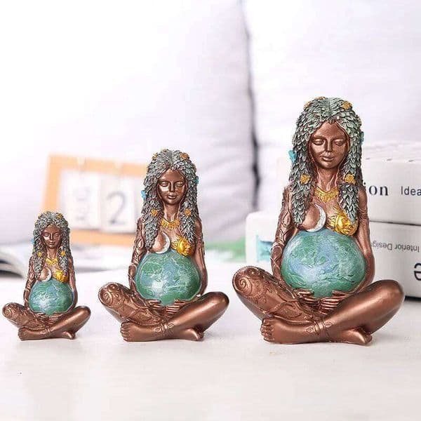 Resin Artifact Mother Earth Art Goddess Statue Decoration Desktop Gift Room Decor 26H0328