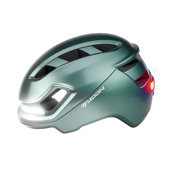 Urban Bike Helmets - Smart Cycle Headgear w/ Integrated LEDs & Reflective Striping