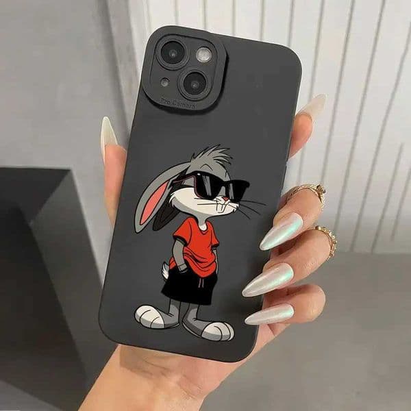 For 16 15 13 14 12 11 Pro Max Case Cartoon Rabbit Design Protective Phone Case For XS Max XR X 7 8 Plus Soft Cover S26331