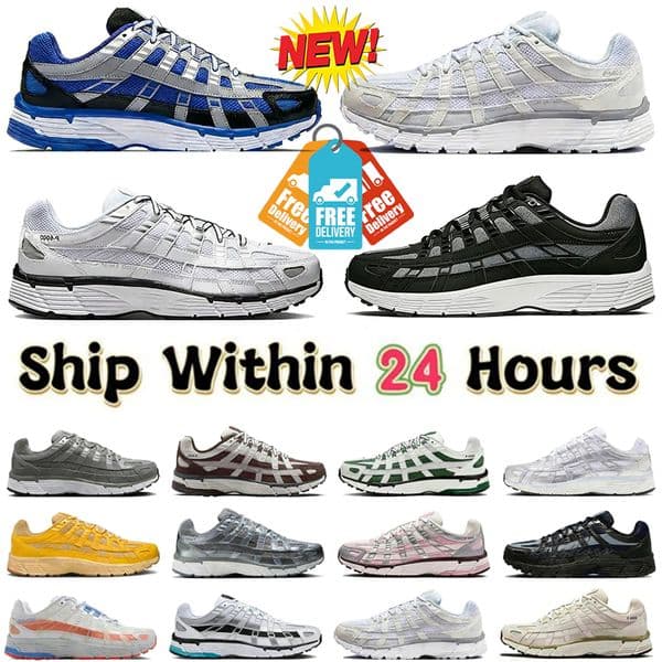 P6000 Designer Shoes trainer P6000 Mens Women Sneakers Metallic Sier Triple Black White Anthracite Grey Outdoor Sports Trainers Casual Shoes