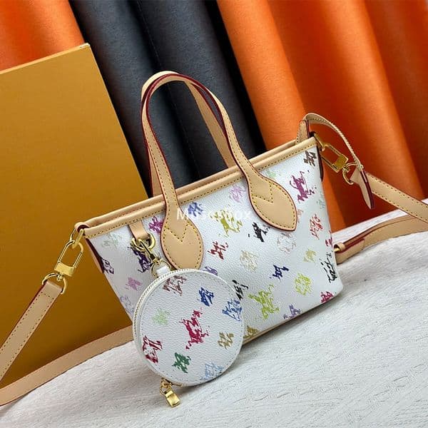 Colorful BB Handbags Designer Purse The Tote Bag For Women Crossbody Large Capacity Shopping Totes Shoulder Bag Small Clutch Handbag Leather Canvas With Dustbag