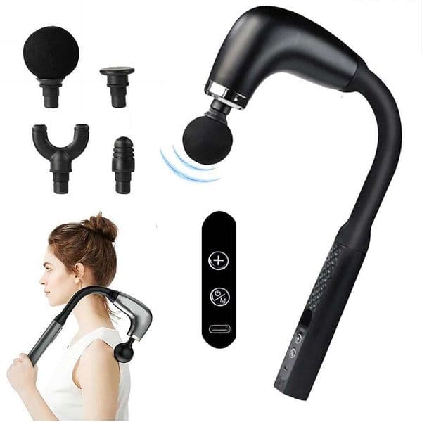 Electric Fascia Gun Massager Body Relaxation Trigger Point Massage Machine for Fitness Home Handheld Hammer