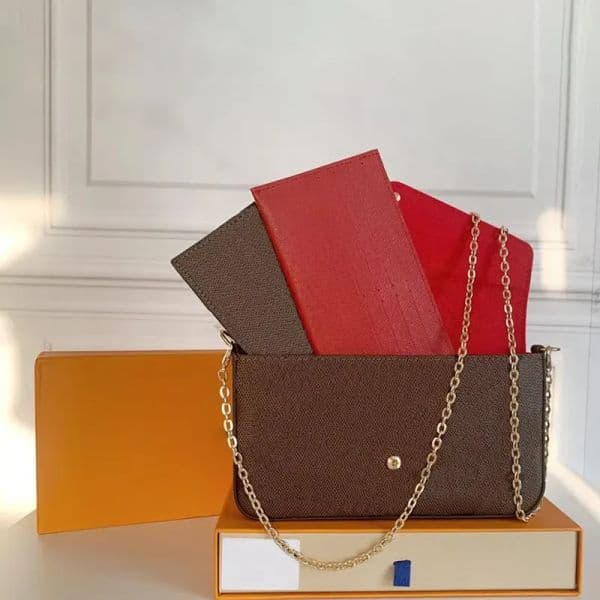 Luxury Designer Bags Crossbody bags Woman handbags bag luxury women favorite 3 piece shoulder bag Purse leather Embossed Messenger Clutch chain Wallets