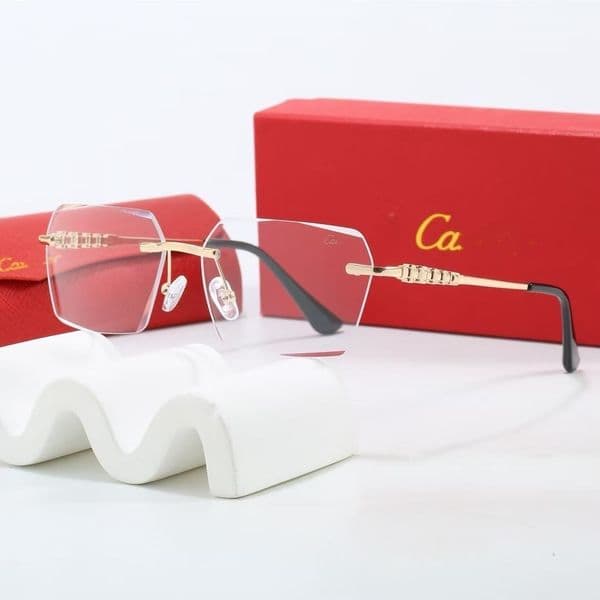 Luxury Sunglasses For Man Woman Unisex Designer Goggle Beach Sun Glasses Retro Square Sunglasses 4296 59MM Black-Gold Design UV400 With Box