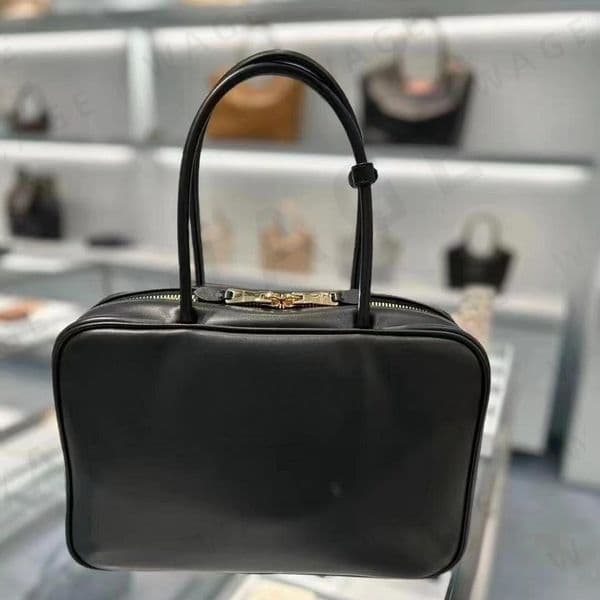 2026 New Briefcase Laptop Bag Boston Vintage Versatile Large Capacity Hand Carry, European American Fashion Bowling Tote, Designer Office Purse, Quick Shipping-2