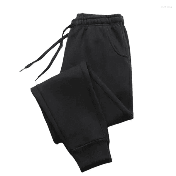 Men's Pants Mens Casual Autumn Winter Fleece Sweatpants Men Running Jogger Sports Gym Trousers Fashion Solid Color Workout Long