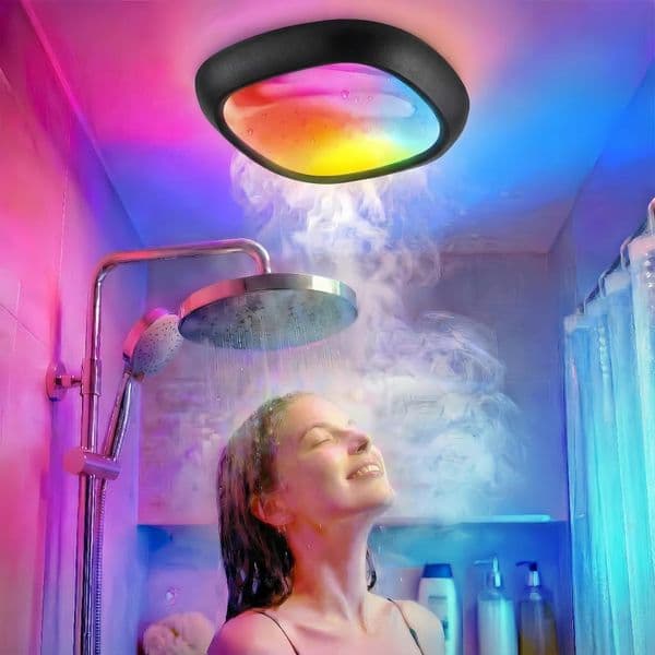 Rechargeable Motion Sensor Ceiling Light RGB Color Changing Bathroom Ambient Lamp for Hallway Bar