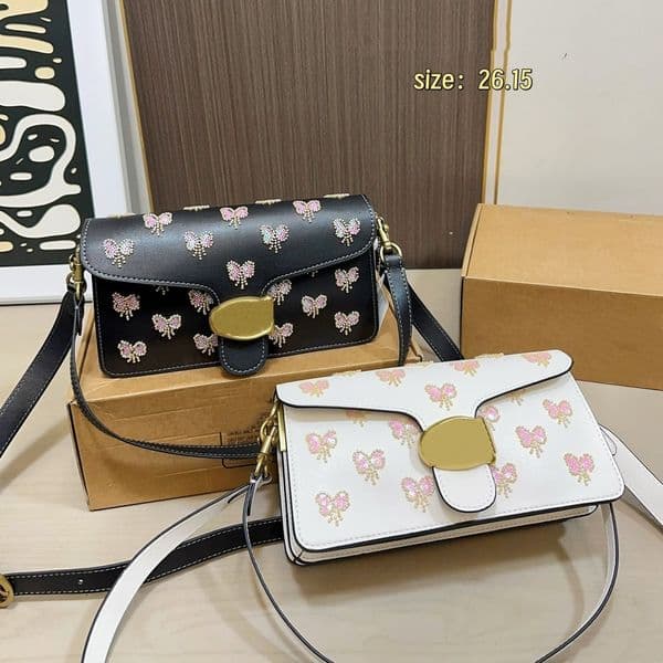 26SS Luxurys Designer Butterfly Knot Tabby Underarm Bag Flwoer Leather Handbag Shouder Crossbody Bag Ladies Fashion Banquet Bag Messenger Bag Pouch Purse 25cm