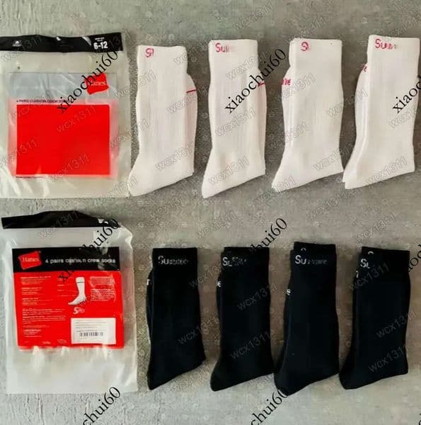 Mens 4 Pairs Pack Fashion Casual Cotton Breathable Designer Skateboarding Hip Hop Sports women Socks designer Sock