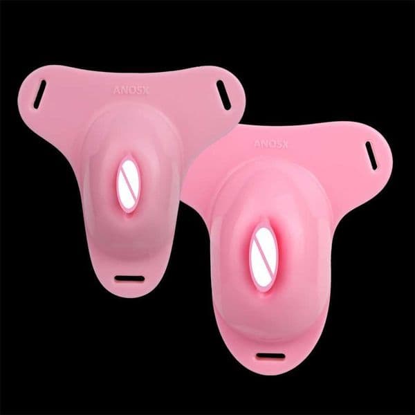 FRRK Clitoris Vagina Silicone Sissies Male Chastity Cage with Locking Belt Feminized Cock 18 Sexy Toye Free Shippping