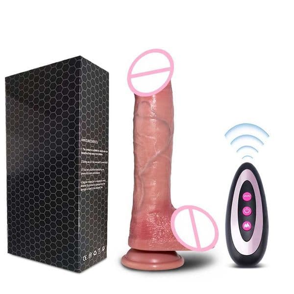 Realistic Remote Control Vibrating Dildo Telescopic Heating Big Penis for Female G-spot Vagina Massager Sex Toys Women Adult