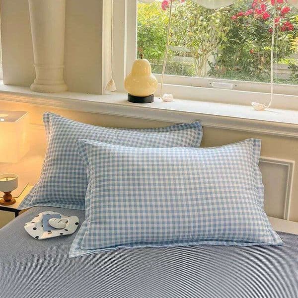 2 PCS Pillowcase Colorful Stripe Bedding Black Envelope Pillow Case Cover Nordic Sling 26W0331