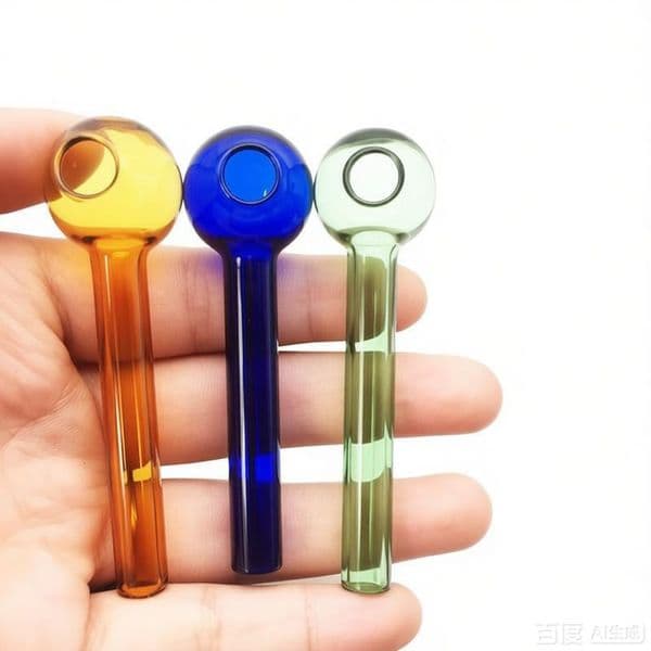 Portable Colorful Mini 7cm glass oil burner Pipes Cheap Water Hand straw tube nails Pipes Smoke Accessories for smoking