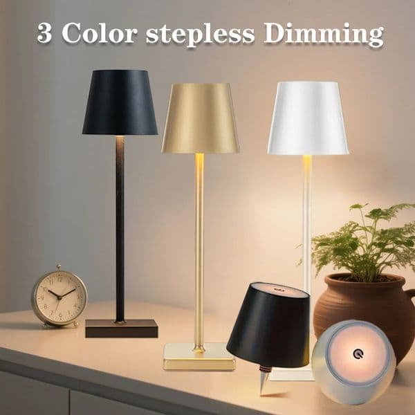 Wireless Touch Control Bottle Table Lamp Rechargeable Table Lamp 3 Colors Stepless Dimming For Bar Wine Bottle Decor Desk Light 260326