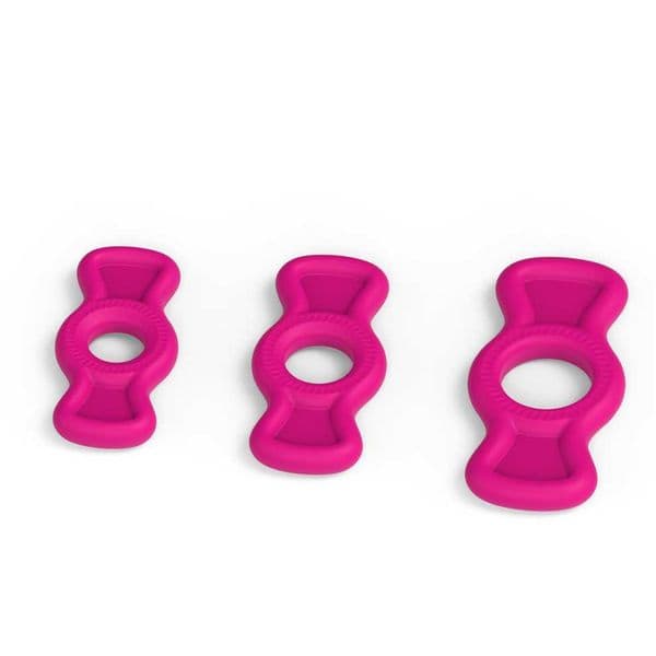 3pcs/set Silicone Durable Penis Ring Adult Men Ejaculation Delay Cock Rubber Rings Enlargement Sex Toys For Male