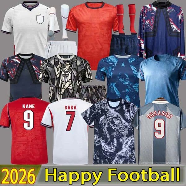 England kit 26 27 BELLINGHAM KANE SAKA RICE 2026 World Cup enGLaNds Football shirt PALMER STERLING RASHFORD FODEN Jones GREALISH Soccer Jerseys Men kids kits