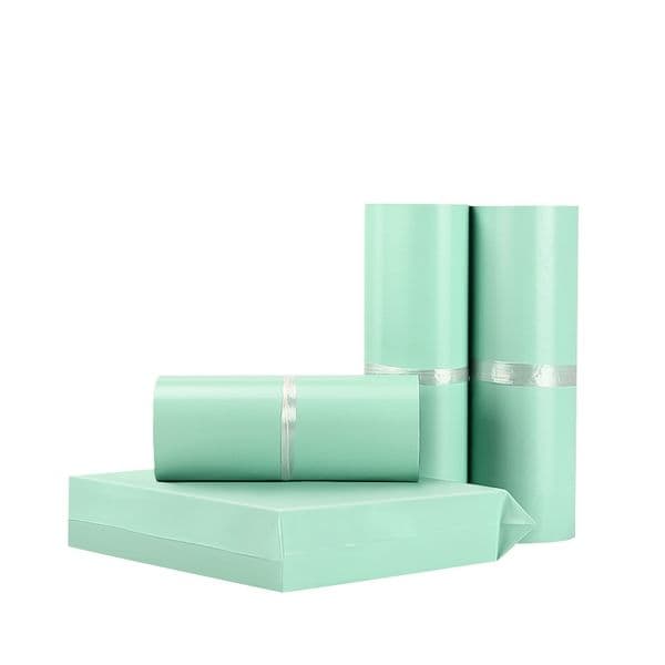 Mint Green Plastic Poly Mailing Envelop Packaging Mail Shipping Bags Self Seal Transport Shockproof Pouch Protect Mailer Business Clothing Express Delivery Post
