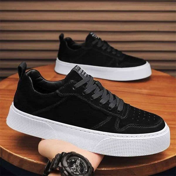 2026Men's Sneakers Suede Casual Lace Up Platform Shoe Trendy Street Skateboard Men Tenis Shoes Zapatos Hombre 26W0331