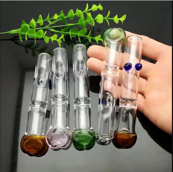Flat mouth filter glass suction nozzle Wholesale Glass bongs Oil Burner Glass Water Pipes Rigs Smoking