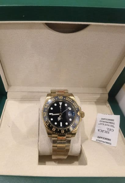 Original boxed new men's silver black bezel automatic watch men's calendar all steel universal Batman watch sapphire 126718 business diving watch 058