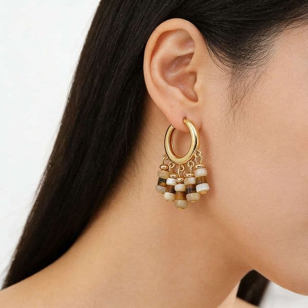 Light Luxury Vintage Pearl women's jewelry Elegant Commuting Ear Accessories, S925 Silver Studs, High-End Ethnic Style Drop Earrings High-Quality