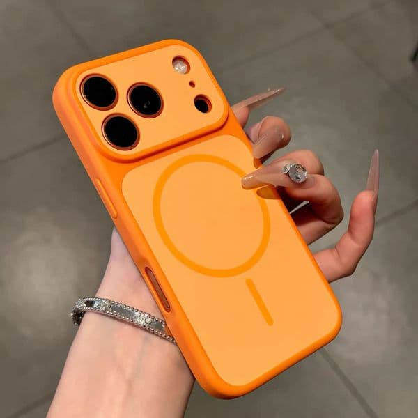 Dual Color Instant Color Shield Skin Magnetic MagSafe Mobile Shell Phone Cases For iPhone 17 16 15 14 13 12 Pro Max Shockproof Protective Case Cover