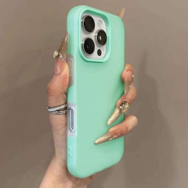 Luxury 2IN1 Candy Color Clear Matte Phone Case for iPhone 17 Air16 15 14 Plus 13 12 Pro Max 11 Shockproof Bumper Soft Skin Cover 26Y0316