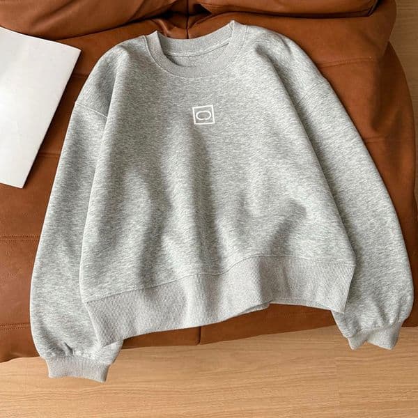 Luxury Women Sporty Sweatshirt Designer Crew Neck Jumper Top Casual Daily Street Style Vacation Gray Sweatshirts