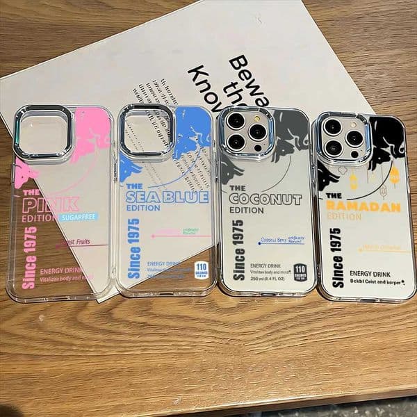 Fashion B-bulles Energy Design Phone Case For 17 16e 16 15 14 13 12 11 Pro Max X XR XSMAX 8 7 Air Plus Clear Soft Cover S26331