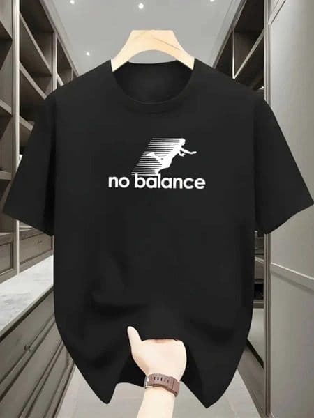 100 Cotton Summer Mens T Shirt Soft Breathable Fabric No Balance Letter Pattern Print Versatile Item Suitable Daily Commuting Z260331