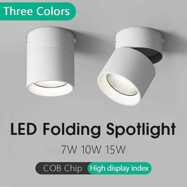Spot Led Downlight 220v 3 colors dimmable LED spotlights Ceiling lamp surface mounted Down light for Store Home Bedroom Bathroom Z260331