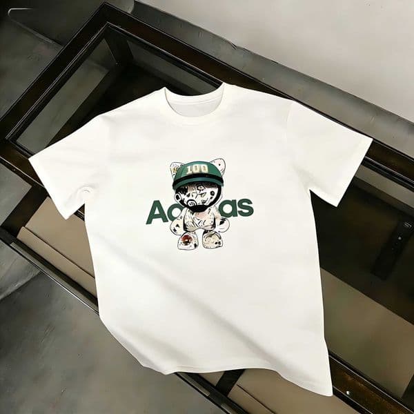 Spring/Summer New European Station Pure Cotton Cartoon Adi Casual Print Short-slved Mens and Womens T-shirts Ins Y2k Z260331