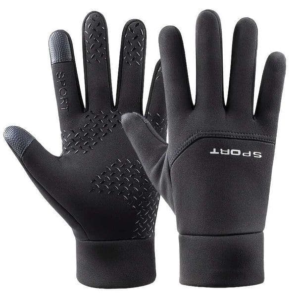 Winter gloves suitable for running cycling driving and hiking - windproof warm mens winter gloves H260331