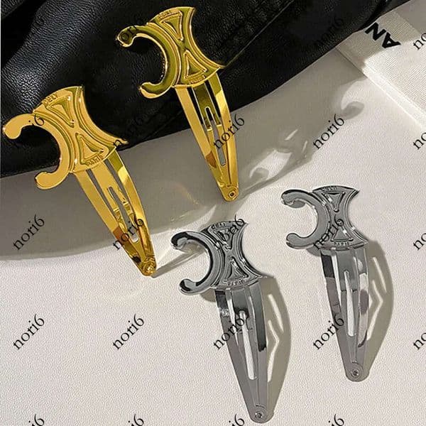 Clips Metal Letter Clip with Stamp Women Special Design Barrettes for Gift Party Fashion Hair Accessories gifs